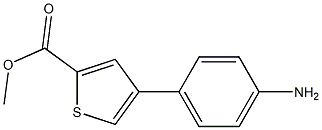 2-Thiophenecarboxylic acid, 4-(4-aminophenyl)-, methyl ester Structure
