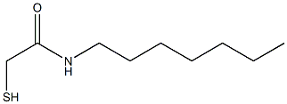 Acetamide, N-heptyl-2-mercapto- Structure