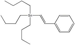 Tributyl(phenylethenyl)tin Structure