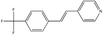 Pyridine, 4-[(1E)-2-[4-(trifluoromethyl)phenyl]ethenyl]- Structure