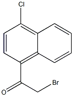 Ethanone, 2-bromo-1-(4-chloro-1-naphthalenyl)- Structure