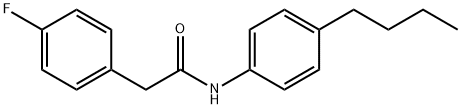 N-(4-butylphenyl)-2-(4-fluorophenyl)acetamide Structure