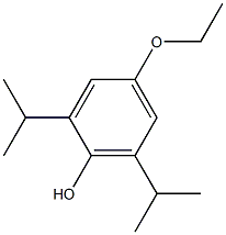 Phenol, 4-ethoxy-2,6-bis(1-methylethyl)- Structure