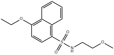 4-ethoxy-N-(2-methoxyethyl)naphthalene-1-sulfonamide 구조식 이미지