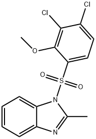 1-((3,4-dichloro-2-methoxyphenyl)sulfonyl)-2-methyl-1H-benzo[d]imidazole Structure