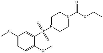 ethyl 4-((2,5-dimethoxyphenyl)sulfonyl)piperazine-1-carboxylate Structure