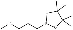1,3,2-Dioxaborolane, 2-(3-methoxypropyl)-4,4,5,5-tetramethyl- Structure