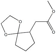 1,4-Dioxaspiro[4.4]nonane-6-acetic acid, methyl ester Structure