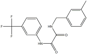 N-[(3-methylphenyl)methyl]-N'-[3-(trifluoromethyl)phenyl]oxamide Structure