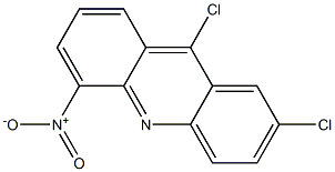 Acridine, 2,9-dichloro-5-nitro- Structure