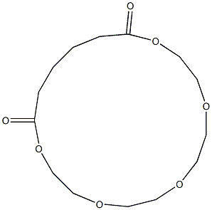 1,4,7,10,13-Pentaoxacyclononadecane-14,19-dione Structure