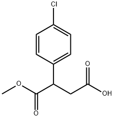 Butanedioic acid, 2-(4-chlorophenyl)-, 1-methyl ester Structure