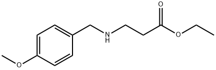 ethyl 3-{[(4-methoxyphenyl)methyl]amino}propanoate 구조식 이미지