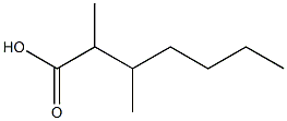Heptanoic acid, 2,3-dimethyl- Structure