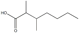 Heptanoic acid, 2,3-dimethyl- 구조식 이미지