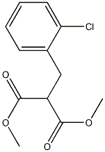 Propanedioic acid, [(2-chlorophenyl)methyl]-, dimethyl ester Structure