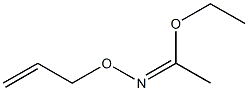 Ethanimidic acid, N-(2-propenyloxy)-, ethyl ester 구조식 이미지