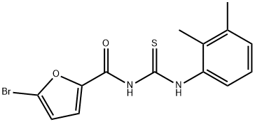 5-bromo-N-{[(2,3-dimethylphenyl)amino]carbonothioyl}-2-furamide Structure