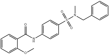 N-[4-[benzyl(methyl)sulfamoyl]phenyl]-2-methoxybenzamide Structure