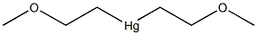 Mercury, bis(2-methoxyethyl)- Structure