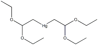 Mercury, bis(2,2-diethoxyethyl)- Structure