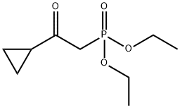 Phosphonic acid, (2-cyclopropyl-2-oxoethyl)-, diethyl ester 구조식 이미지