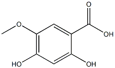 Benzoic acid, 2,4-dihydroxy-5-methoxy- Structure