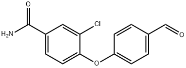 4-(4-formylphenoxy)-3-chlorobenzamide 구조식 이미지
