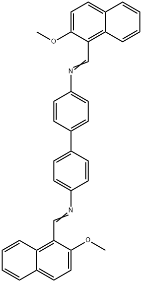 N,N'-bis[(2-methoxy-1-naphthyl)methylene]-4,4'-biphenyldiamine 구조식 이미지