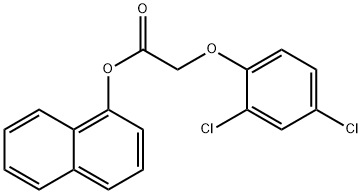Acetic acid, (2,4-dichlorophenoxy)-, 1-naphthalenyl ester 구조식 이미지