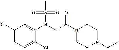 N-(2,5-dichlorophenyl)-N-[2-(4-ethylpiperazin-1-yl)-2-oxoethyl]methanesulfonamide Structure