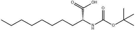 N-Boc-R-2-amino-Decanoic acid Structure