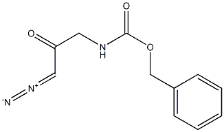 Carbamic acid, (3-diazo-2-oxopropyl)-, phenylmethyl ester Structure