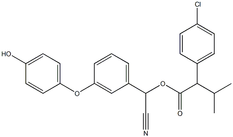 [cyano-[3-(4-hydroxyphenoxy)phenyl]methyl] 2-(4-chlorophenyl)-3-methyl-butanoate Structure