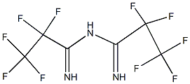 Propanimidamide,2,2,3,3,3-pentafluoro-N-(2,2,3,3,3-pentafluoro-1-iminopropyl)- Structure