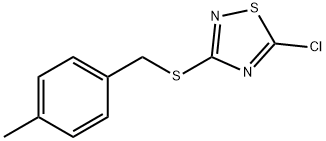 5-chloro-3-{[(4-methylphenyl)methyl]sulfanyl}-1,2,4-thiadiazole Structure