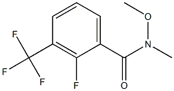 Benzamide, 2-fluoro-N-methoxy-N-methyl-3-(trifluoromethyl)- 구조식 이미지