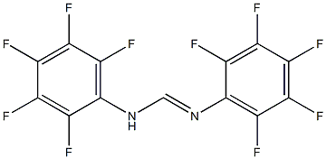 Methanimidamide, N,N'-bis(pentafluorophenyl)- Structure