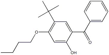 Methanone, [4-butoxy-5-(1,1-dimethylethyl)-2-hydroxyphenyl]phenyl- Structure