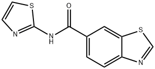 N-(thiazol-2-yl)benzo[d]thiazole-6-carboxamide 구조식 이미지