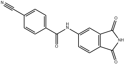 4-cyano-N-(1,3-dioxoisoindolin-5-yl)benzamide Structure