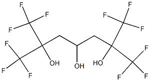 1,1,1,7,7,7-hexafluoro-2,6-bis(trifluoromethyl)heptane-2,4,6-triol Structure