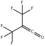 3,3,3-Trifluoropropenone, 2-(trifluoromethyl)- 구조식 이미지