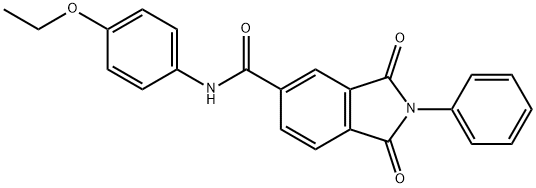 N-(4-ethoxyphenyl)-1,3-dioxo-2-phenylisoindoline-5-carboxamide Structure