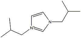 1,3-bis(2-methylpropyl)1H-Imidazolium Structure