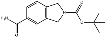 TERT-BUTYL 5-CARBAMOYLISOINDOLINE-2-CARBOXYLATE 구조식 이미지