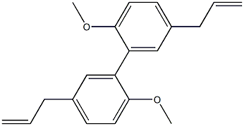 1,1'-Biphenyl, 2,2'-dimethoxy-5,5'-di-2-propenyl- Structure