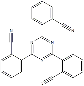 Benzonitrile, 2,2',2''-(1,3,5-triazine-2,4,6-triyl)tris- 구조식 이미지