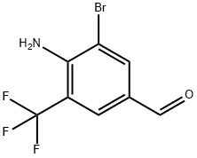 4-Amino-3-bromo-5-trifluoromethyl-benzaldehyde Structure