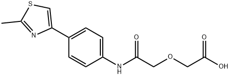 {2-[4-(2-methyl-1,3-thiazol-4-yl)anilino]-2-oxoethoxy}acetic acid Structure